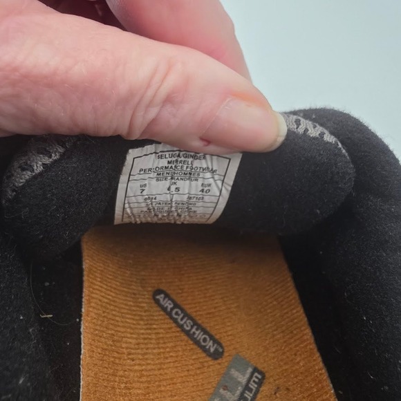 Merrell Moab 3 Low Hiking Shoes Men's Dark Brown Orange Vibram Sole Size 7 - Picture 5 of 5